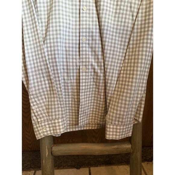 Burberry Brit Men's Long Sleeve  Button Up Checkered Print Shirt Size M - Picture 4 of 7